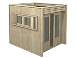 Casetta in legno da giardino 2x2 LA PRATOLINA di alta qualità modello CUBO ad uso ricovero attrezzi,legnaia,box moto,ricovero animali,capanno attrezzi
